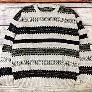 Vintage 1990s Croft & Barrow Striped Sweater